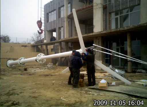 Installation, connection of the charge controller of the wind generator Fortis 5 kW MP II 100 A