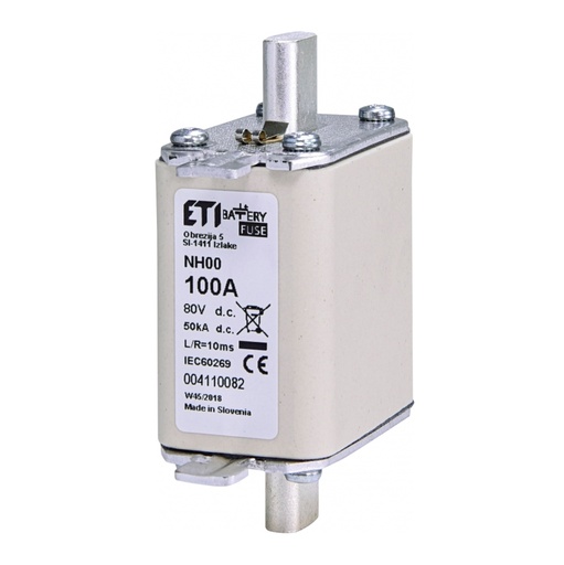Запобіжник ETI NH00 Battery 100A 80V DC